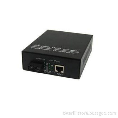 SC Single Mode 1550nm Power Over Ethernet , 802.3afPOE Swit